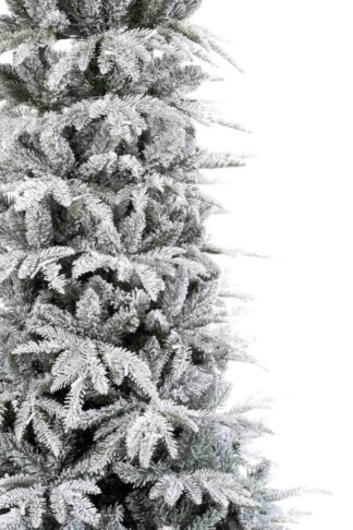 Umelý vianočný stromček 3D Jedľa Biela Štíhla, detail stromčeka