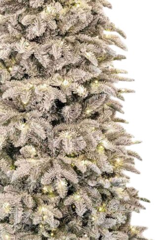 Umelý vianočný stromček 3D Jedľa Biela Úzka LED, detail stromčeka