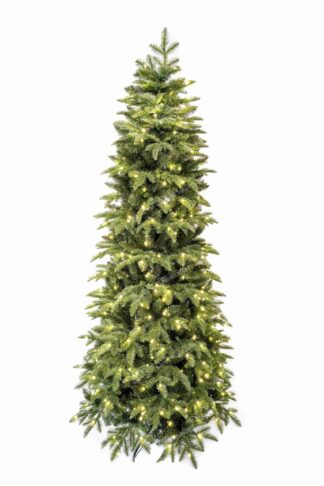 Umelý vianočný stromček 3D Jedľa Pyrenejská LED má husté zelené ihliiče