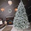 Umelý vianočný stromček 3D Smrek Strieborný 280cm 850LED