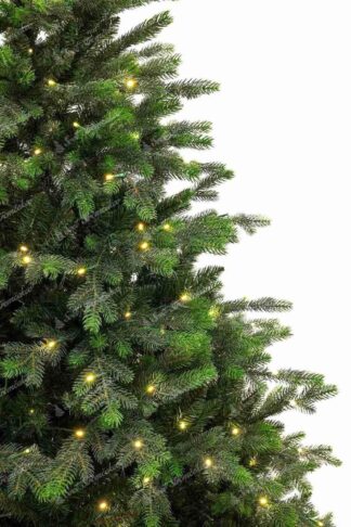 Detail vianočného stromčeka 3D Smrek Taliansky, vetvičky sú na koncoch svetlozelené