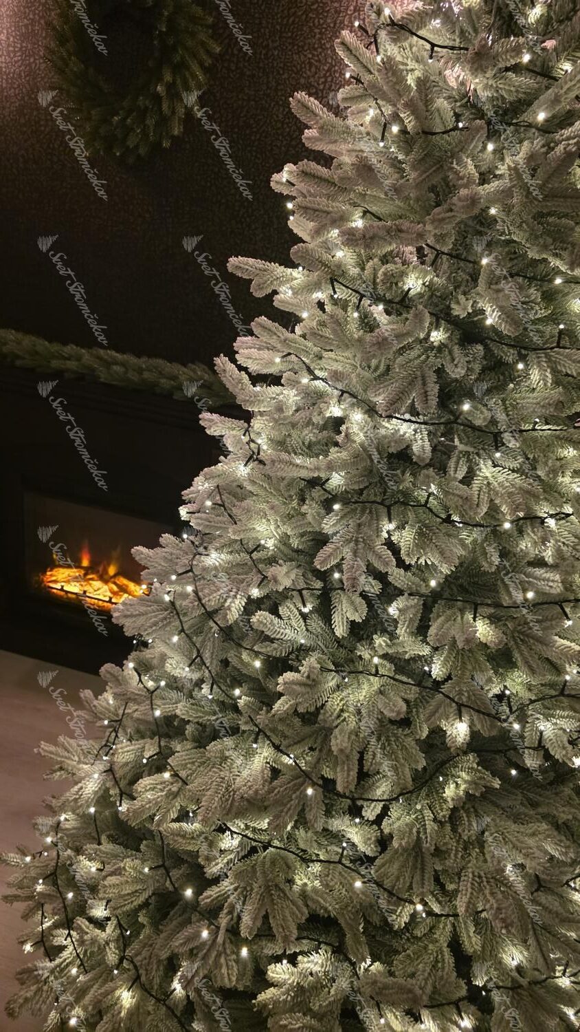 Vianočné osvetlenie LED na stromček teplá biela 35m 700LED