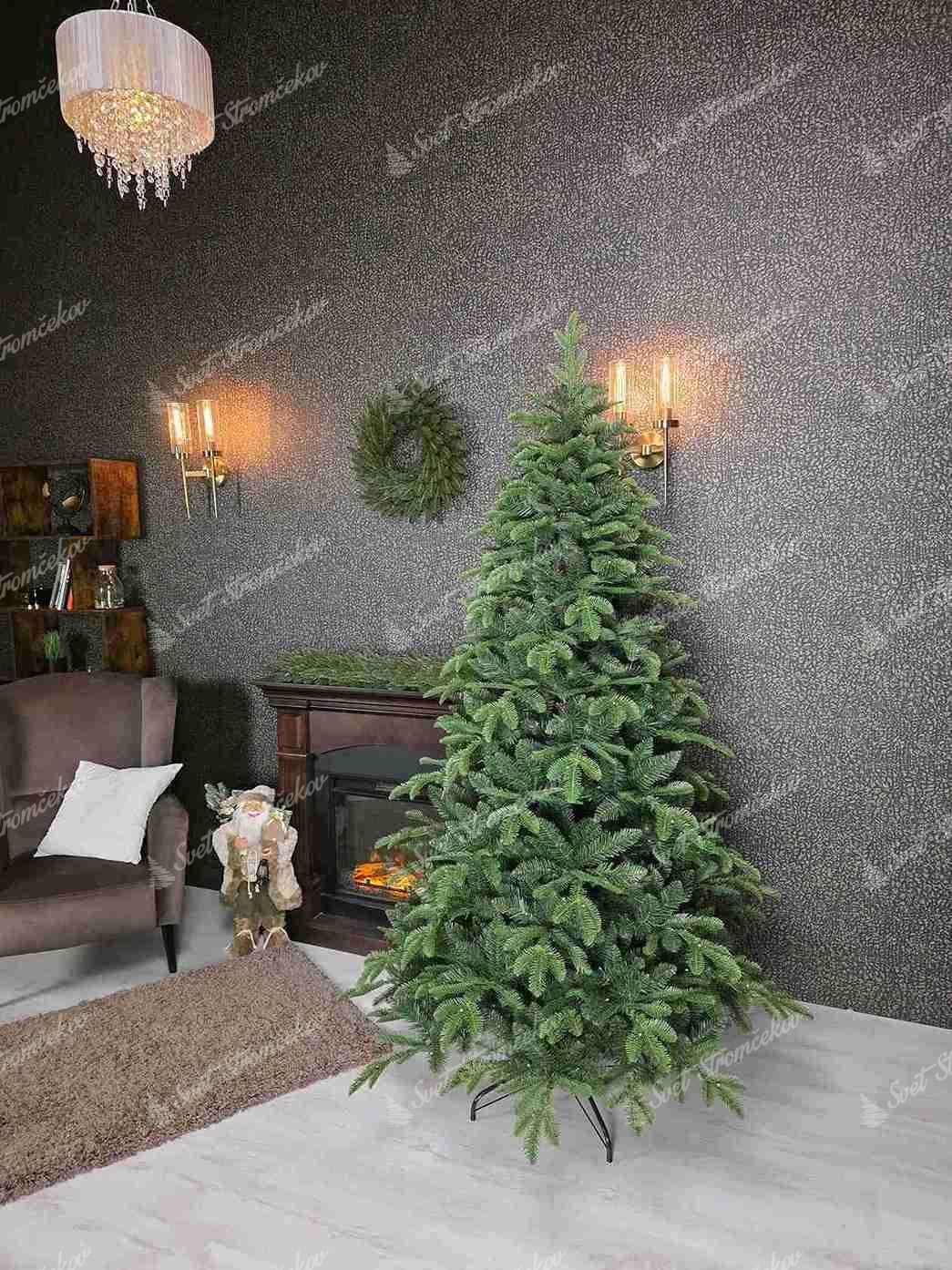 Umelý vianočný stromček 3D Jedľa Kolorádska 180cm