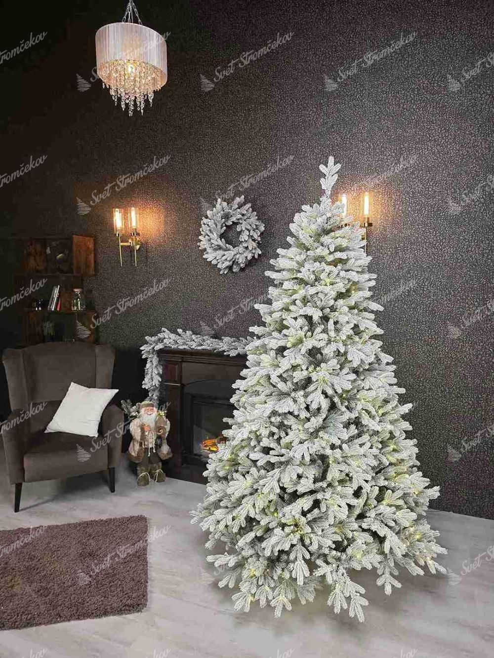 Vianočný stromček 3D Smrek Laponský 180cm LED350