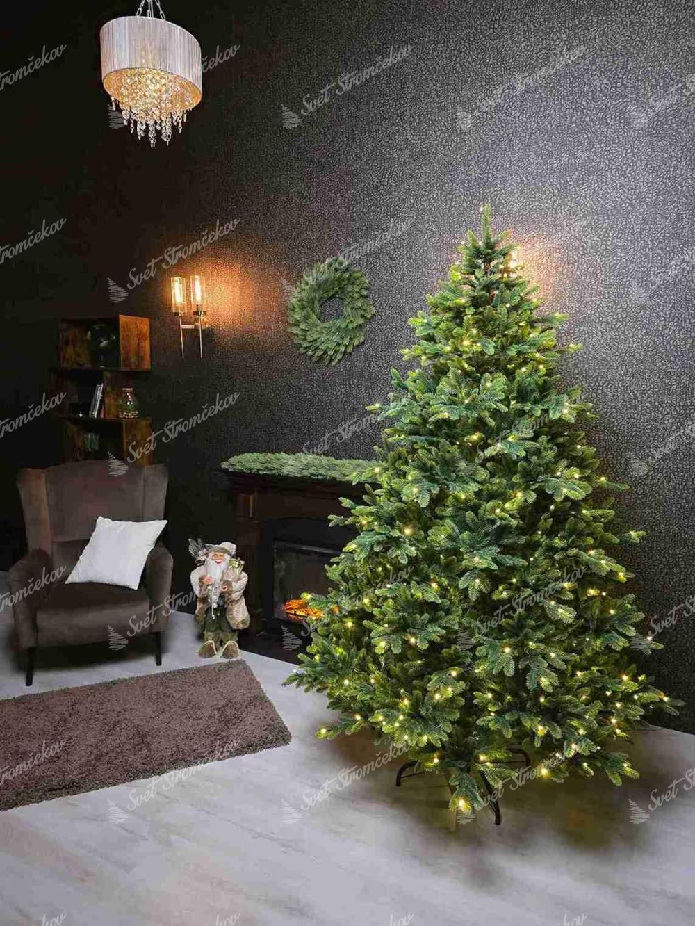 Vianočný stromček FULL 3D Jedľa Sicílska 210cm LED500