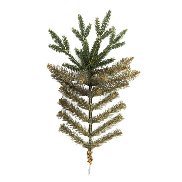 Detail 3D ihličia umelého vianočného stromčeka s 3D vetvičkami po okraji